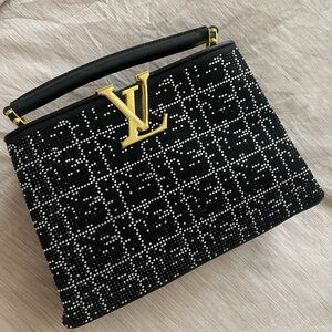 Louis Vuitton Black and Gold Tote